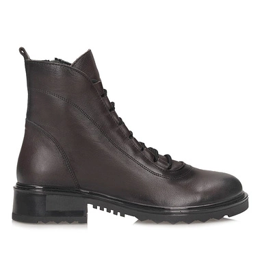 Wygodne skórzane brązowe botki damskie Boccato 342.60 R326 TBSTP10