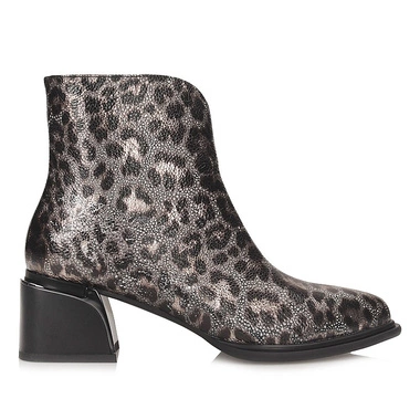 Stylowe botki damskie na obcasie S.Barski CR52-622 BLK GOLD