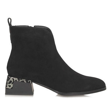 Stylowe botki damskie na obcasie S.Barski CR52-648 Black