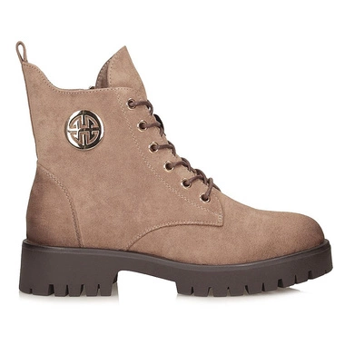 Stylowe brązowe botki damskie Potocki 25-12672BG