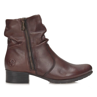 Modne botki damskie na obcasie Rieker 78656-27