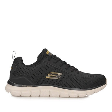 Sneakersy męskie Skechers 232758 BLK TRACK - LESHUR czarne sznurowane