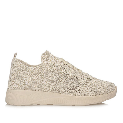 Komfortowe beżowe sneakersy damskie T.Sokolski HEJ W508 BEIGE