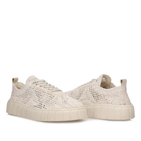 Ażurowe półbuty sneakersy damskie T.Sokolski AMI W25-340 BEIGE