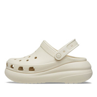 Stylowe klapki damskie Crocs Classic Crush Clog 207521 BONE