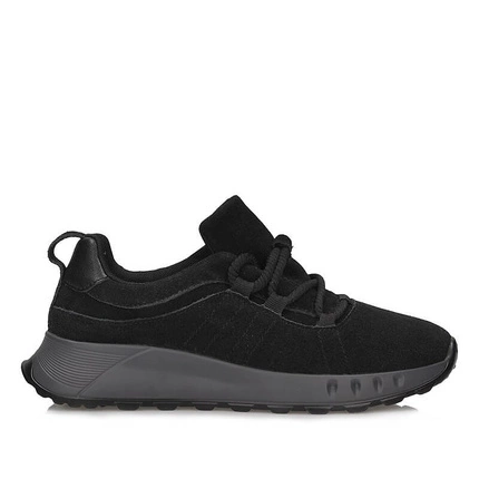 Zamszowe Modne Wygodne damskie sneakersy  T.Sokolski KEN J24-235 BLK 