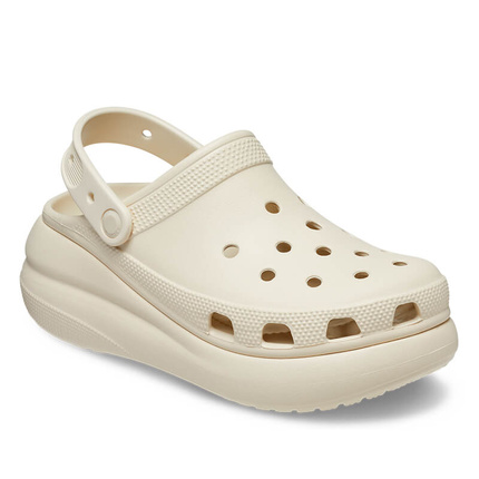 Stylowe klapki damskie Crocs Classic Crush Clog 207521 BONE