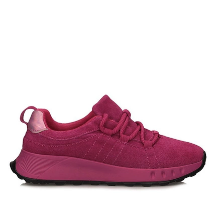 Zamszowe Modne Wygodne damskie sneakersy  T.Sokolski KEN J24-235  Fuxia