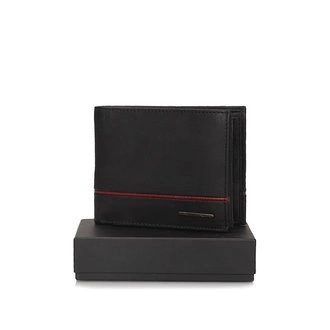 Skórzany Portfel męski Bellugio TMM-80R-033-032 black/red