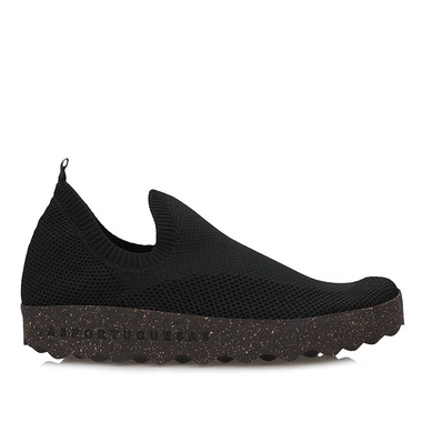 Codzienne czarne półbuty męskie Asportuguesas CLIP M REC KNIT P018236000