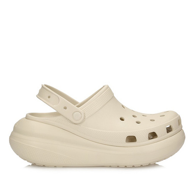 Stylowe klapki damskie Crocs Classic Crush Clog 207521 BONE