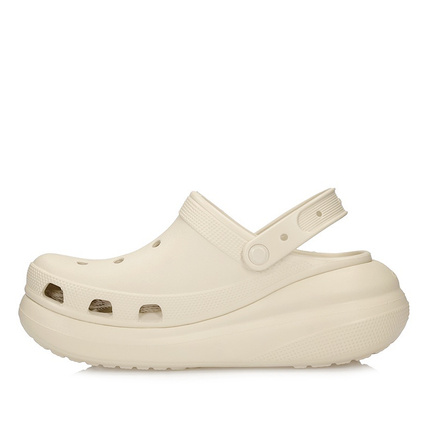 Stylowe klapki damskie Crocs Classic Crush Clog 207521 BONE