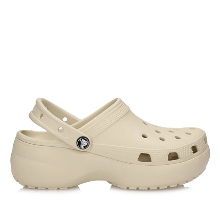 Klasyczne klapki damskie Crocs Classic Platform Clog W 206750 BONE