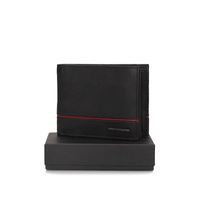 Skórzany Portfel męski Bellugio TMM-80R-033-032 black/red