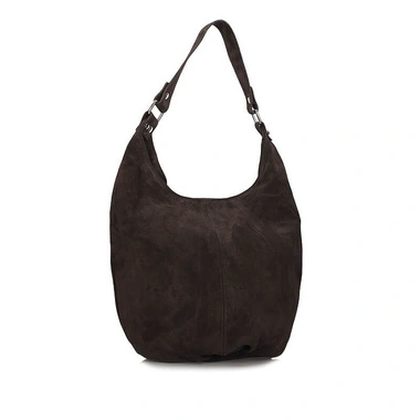 Zamszowy Worek Toscanio A284 c.brąz wel D07