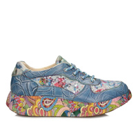 Damskie wiosenne kolorowe sneakersy Laura Vita 0006757 Bleu SL26803-72A