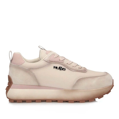 Sneakersy damskie Filippo DP7754/26 BE beżowe skórzane na platformie