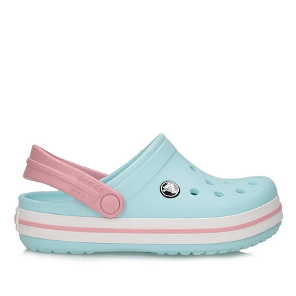 Oryginalne dziecięce klapki Crocs Crocband Kids Clog 207006 ICE BLUE/WHITE