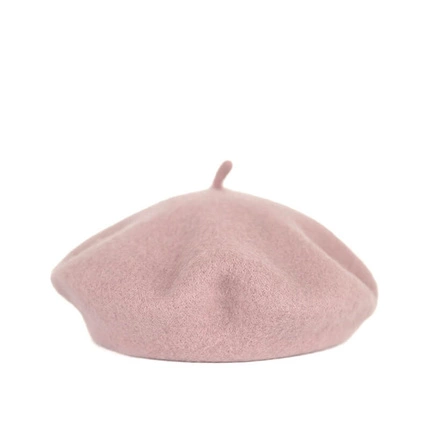 Wełniany Beret Art of Polo cz22303-18 pudrowy róż