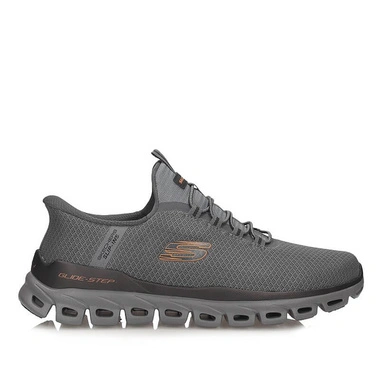 Sneakersy męskie Skechers 233010 CCOR GLIDE-STEP-NOXUS Slip-ins szare wsuwane